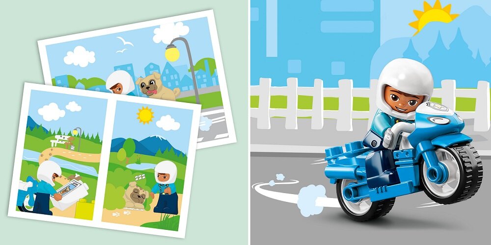 LEGO Duplo Motocykl policyjny 10967 Wspaniała zabawka dla przedszkolaków