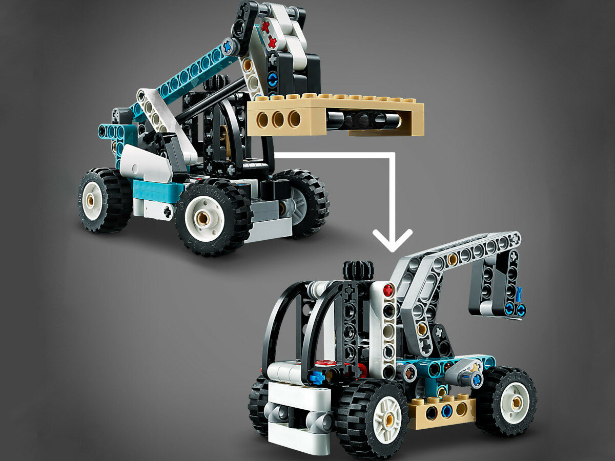 LEGO Technic Ładowarka teleskopowa 42133 kreatywnosc instrukcje