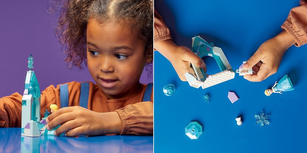 LEGO Disney Dziedziniec zamku Elzy 43199 Pomoc w rozwoju życiowych umiejętności