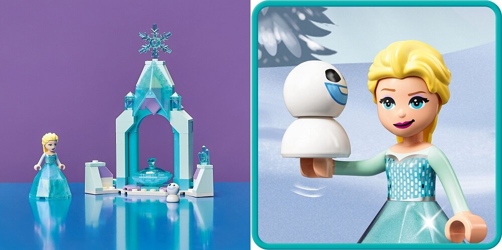 LEGO Disney Dziedziniec zamku Elzy 43199 Zabawa napędzana wyobraźnią
