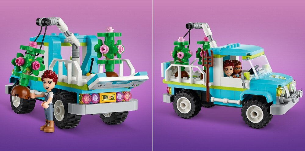LEGO Friends Furgonetka do sadzenia drzew 41707 Wypełniony kreatywnymi funkcjami