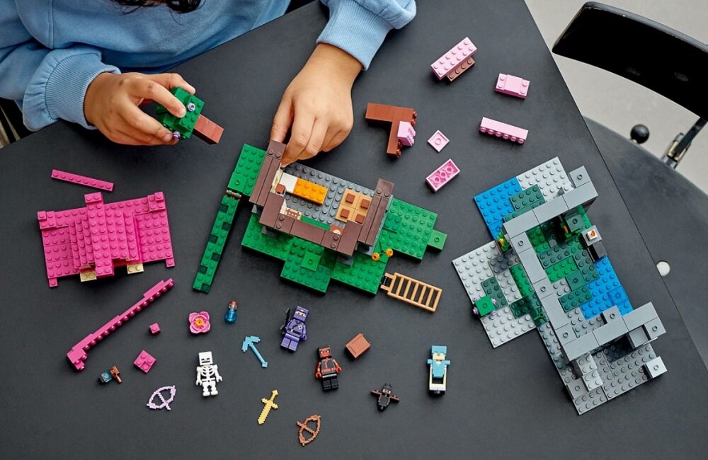 LEGO Minecraft Teren szkoleniowy 21183 Pomoc w rozwoju życiowych umiejętności