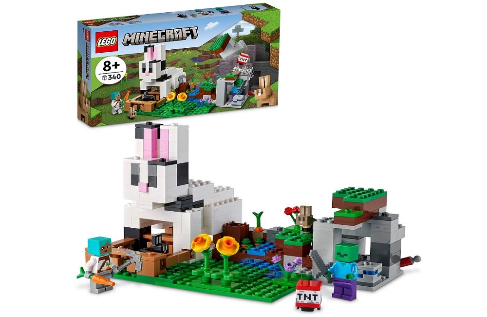 LEGO Minecraft Królicza farma 21181 Wygodne przechowywanie 