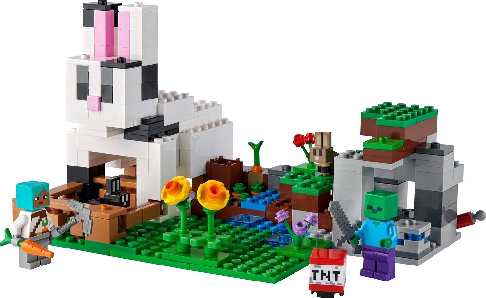 LEGO Minecraft Królicza farma 21181 Wiele godzi ciekawej zabawy