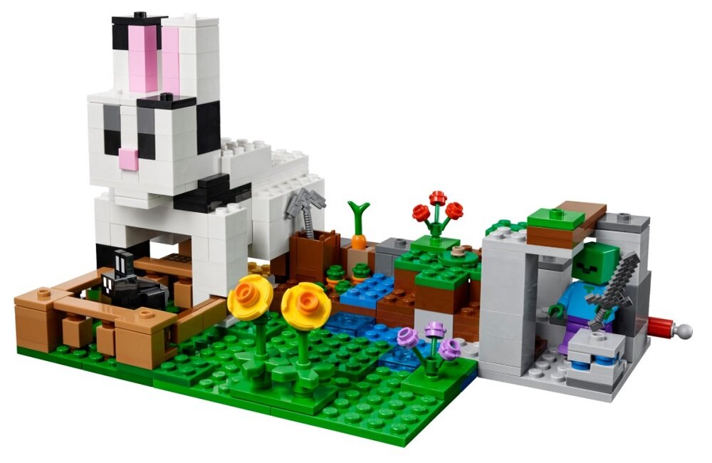 LEGO Minecraft Królicza farma 21181 Pomoc w rozwoju życiowych umiejętności