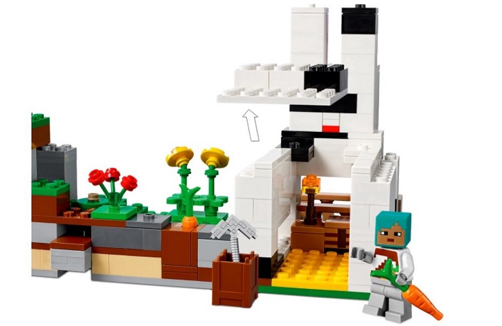 LEGO Minecraft Królicza farma 21181 Wysoka jakość i bezpieczeństwo
