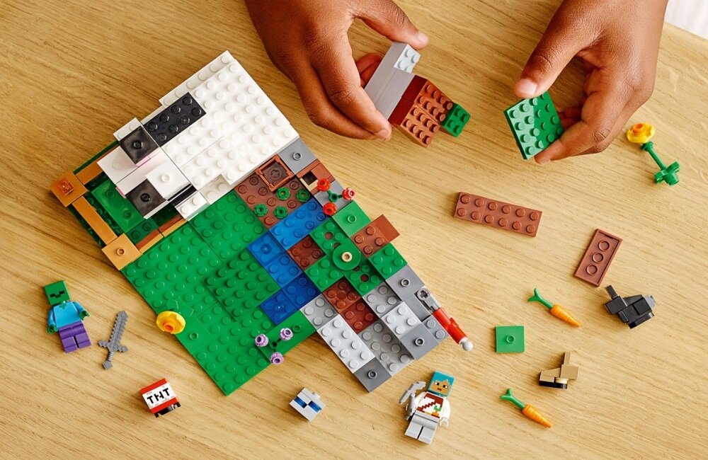 LEGO Minecraft Królicza farma 21181 Od lat dla Was