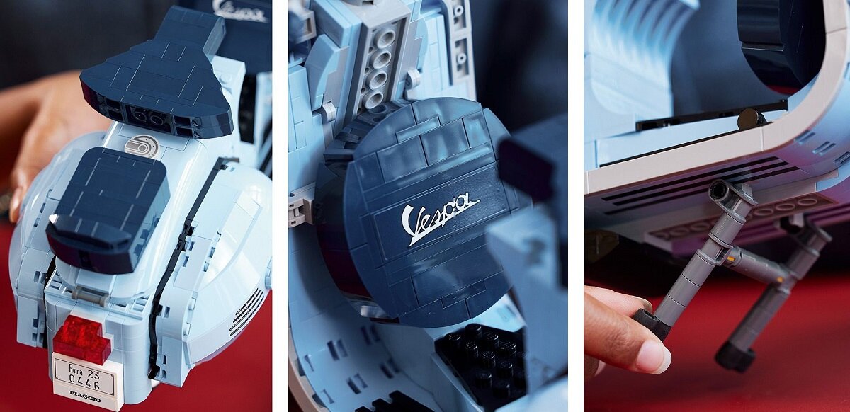 LEGO Creator Vespa 125 10298 kreatywność zabawa rozwój klocki figurki minifigurki jakość tradycja konstrukcja nauka wyobraźnia role jakość bezpieczeństwo wyobraźnia budowanie pasja hobby