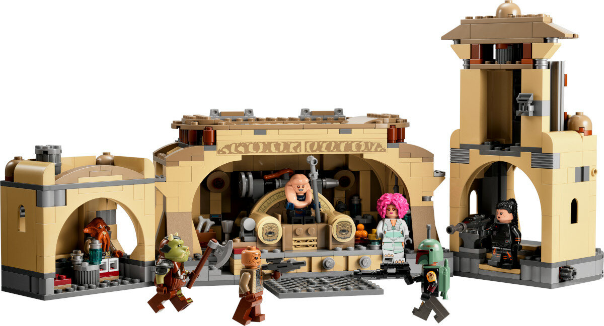 LEGO Star Wars Sala tronowa Boby Fetta 75326 zawartosc zestawu