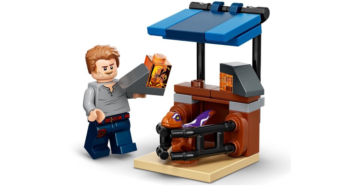 LEGO Jurassic World Atrociraptor: pościg na motocyklu 76945 Wygodne opakowanie