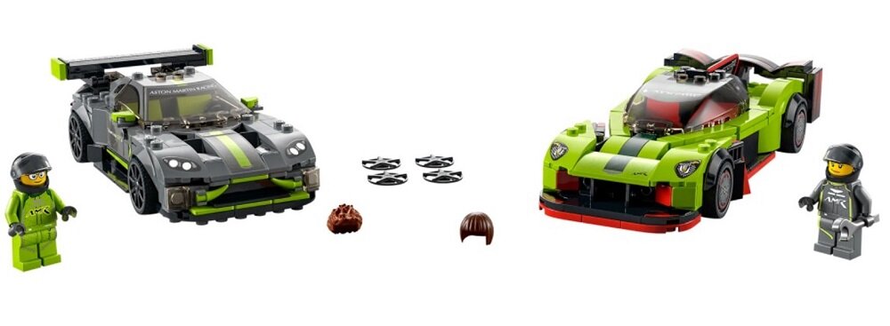 LEGO Speed Champions Aston Martin Valkyrie AMR PRO i Aston Martin Vantage GT3 76910 Zawartość pudełka