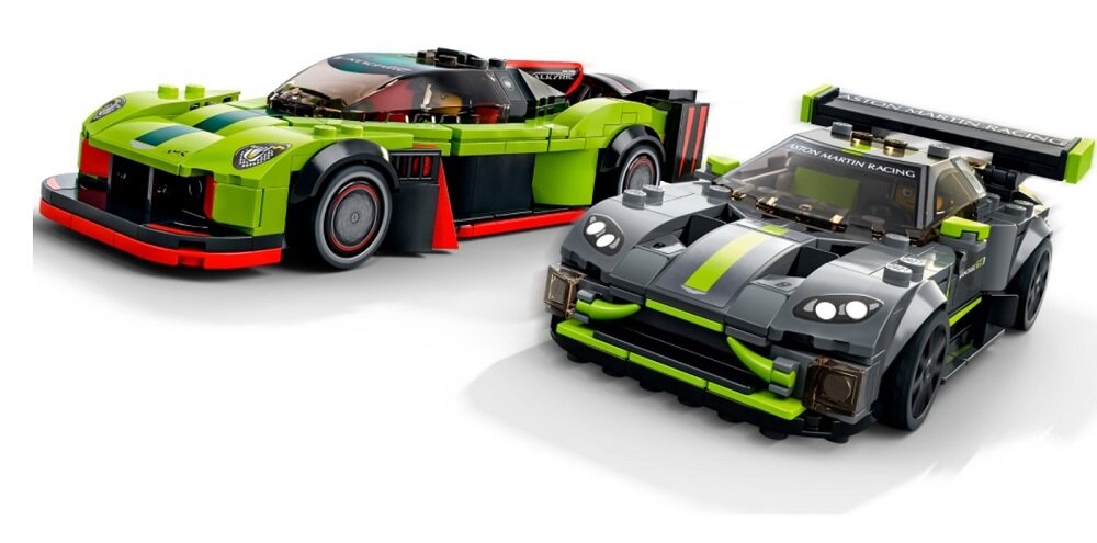 LEGO Speed Champions Aston Martin Valkyrie AMR PRO i Aston Martin Vantage GT3 76910 Zabawa napędzana wyobraźnią