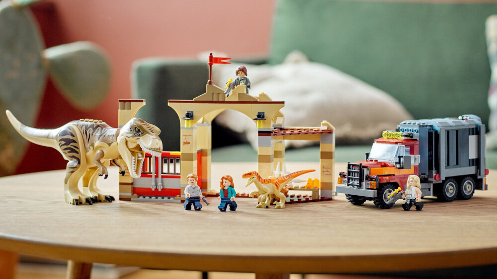 LEGO Jurassic World Ucieczka tyranozaura i atrociraptora  - instrukcja
