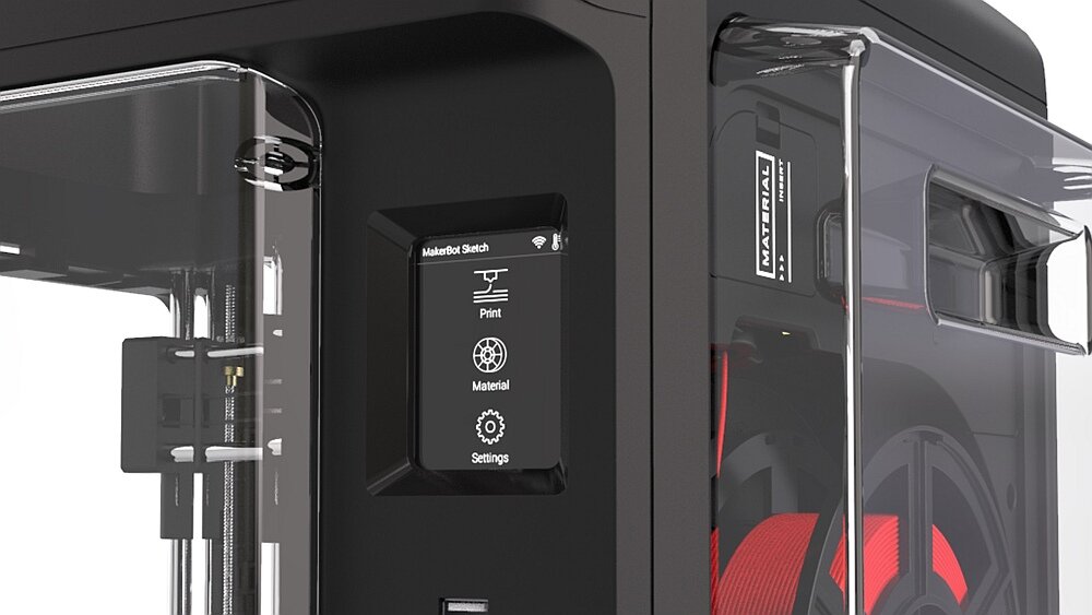 Drukarka 3D MAKERBOT Sketch drukowanie filament materiały szybkość temperatura dysze