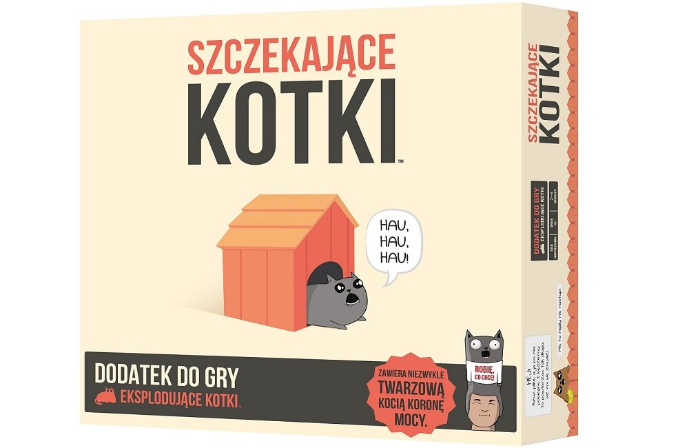 Gra karciana REBEL Eksplodujące Kotki Szczekające Kotki 2002718 Wygodne opakowanie 
