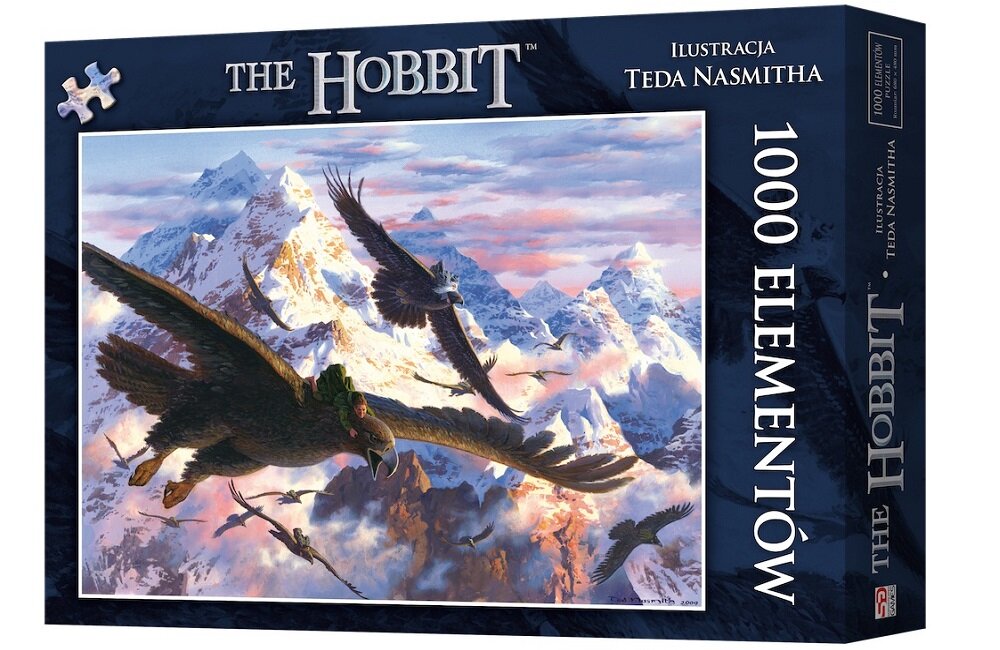 Puzzle REBEL Hobbit Bilbo i Orły 1000 elementów Dołączona dokumentacja