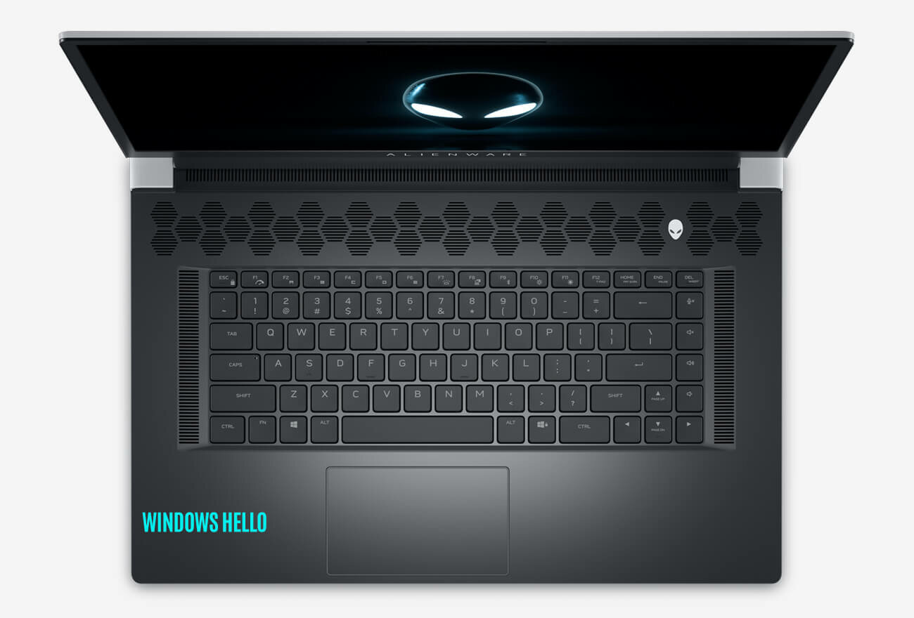 Laptop DELL Alienware X17 15R1 - Windows Hello 