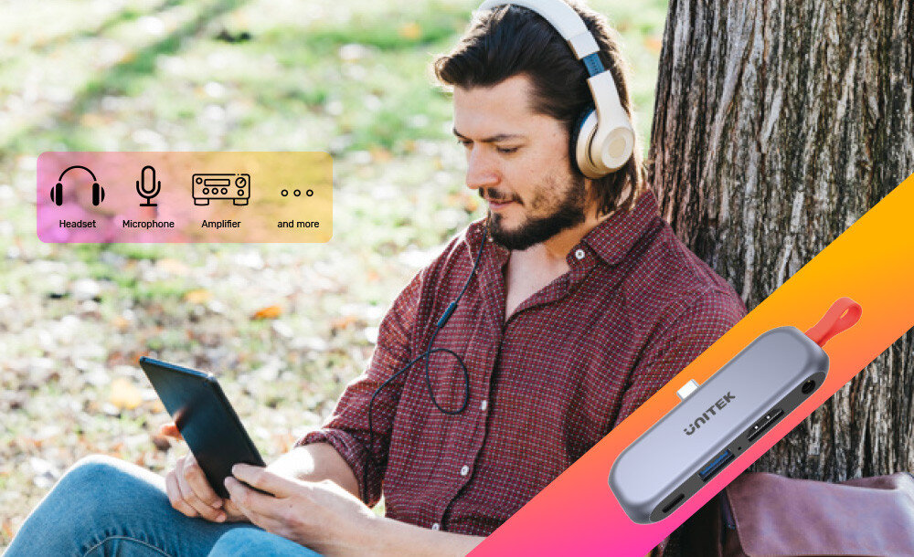 Stacja dokująca UNITEK D1070A audio głośniki dźwięk