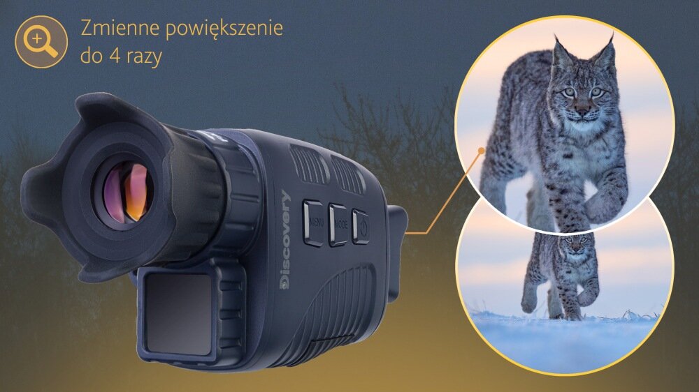 Monokular noktowizyjny DISCOVERY Night ML10 ze statywem stabilność powiększenie statyw płynność