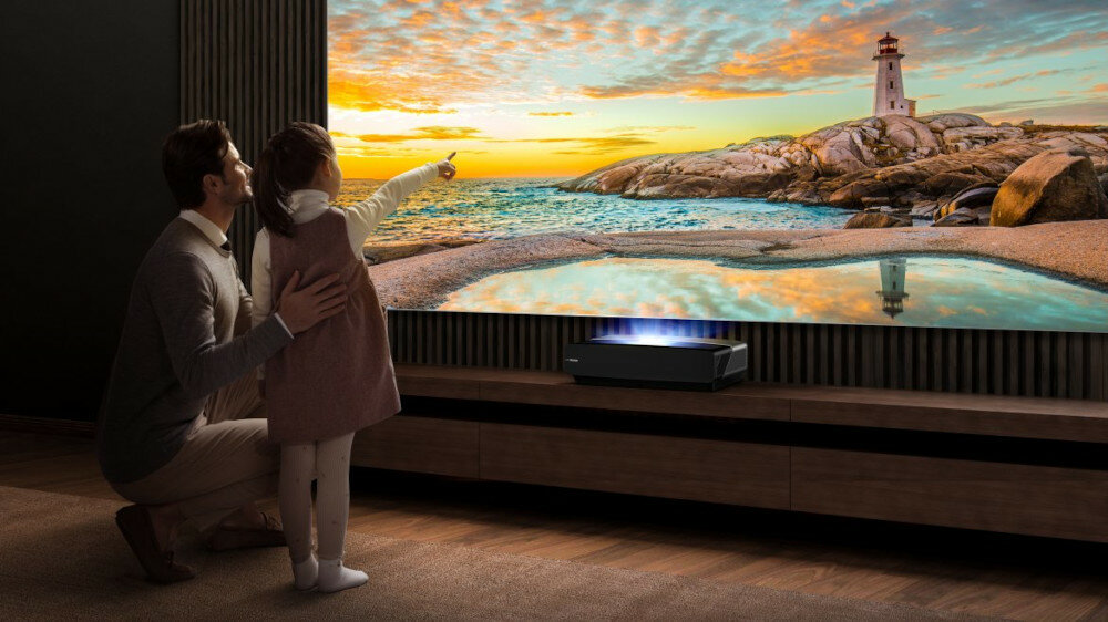 Laser TV HISENSE 120L5F - szeroka paleta kolorów