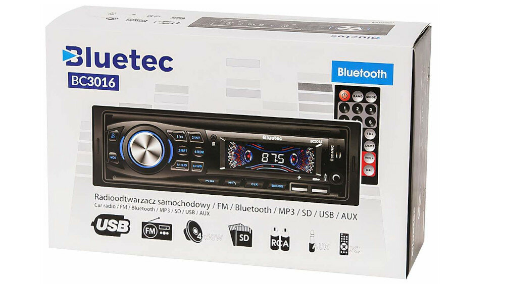 Radio samochodowe BLUETEC BC-3016  - Full Array LED