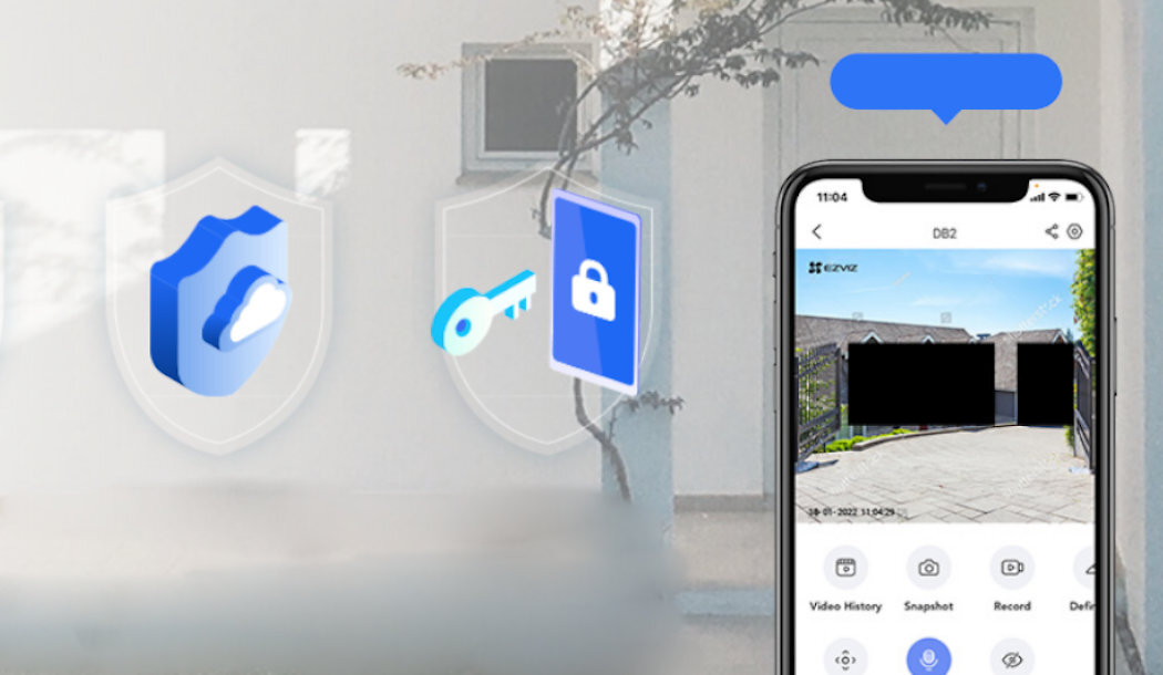 Dzwonek EZVIZ DB2 2K CS-DB2-A0-2C3WPB Wi-Fi bezpieczeńswto zabezpieczenie kamera dzwonek aplikacja wyposażenie