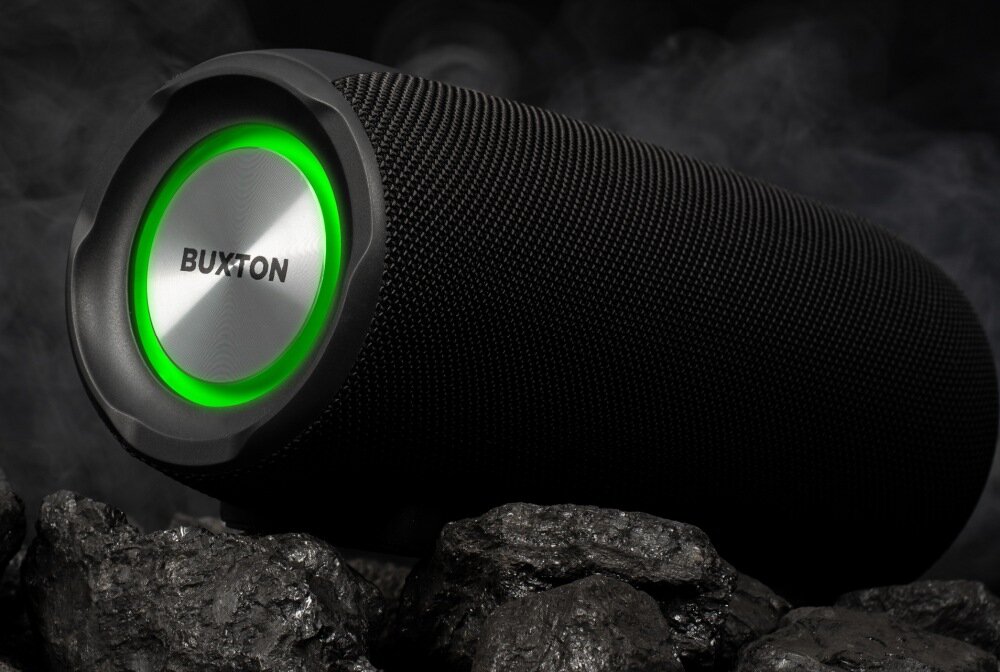 Głośnik mobilny BUXTON BBS 7700 Czarny dźwięk wysoka jakość brzmienie łączność połączenie ładowanie wizualne aplikacja 