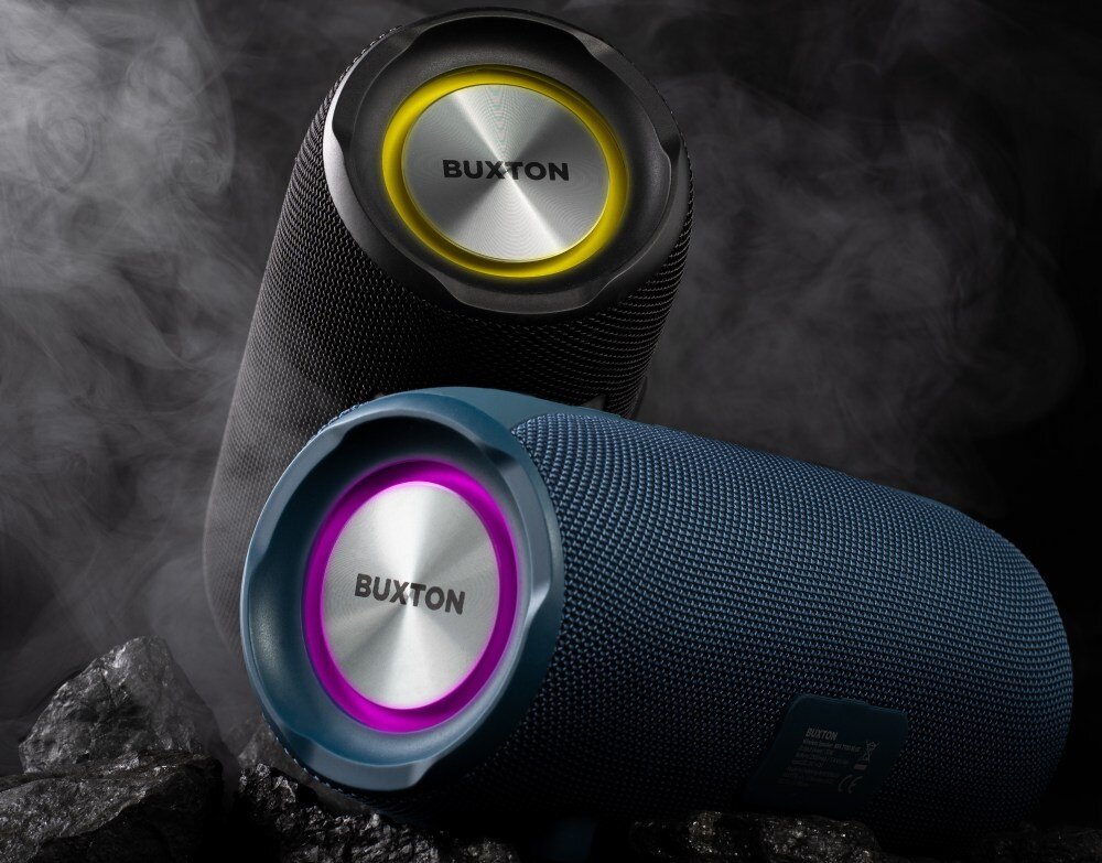 Głośnik mobilny BUXTON BBS 7700 Czarny dźwięk wysoka jakość brzmienie łączność połączenie ładowanie wizualne aplikacja 