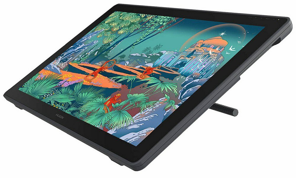 Tablet graficzny HUION Kamvas 24 ekran zasilanie rysowanie artysta powierzchnia pióro usb rozdzielczość wymiary waga