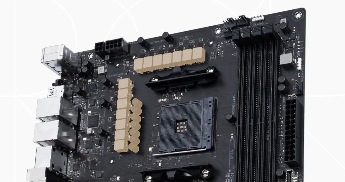 Płyta główna ASUS ProArt B550 Creator - Dławiki i kondensatory 