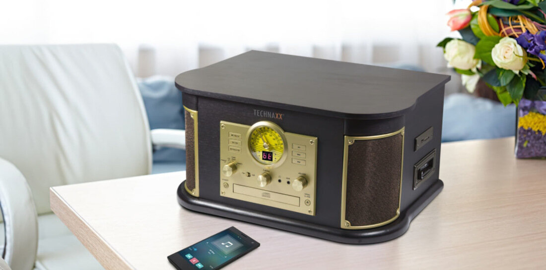 Gramofon TECHNAXX Nostalgia All-in-One TX-103 Bluetooth USB