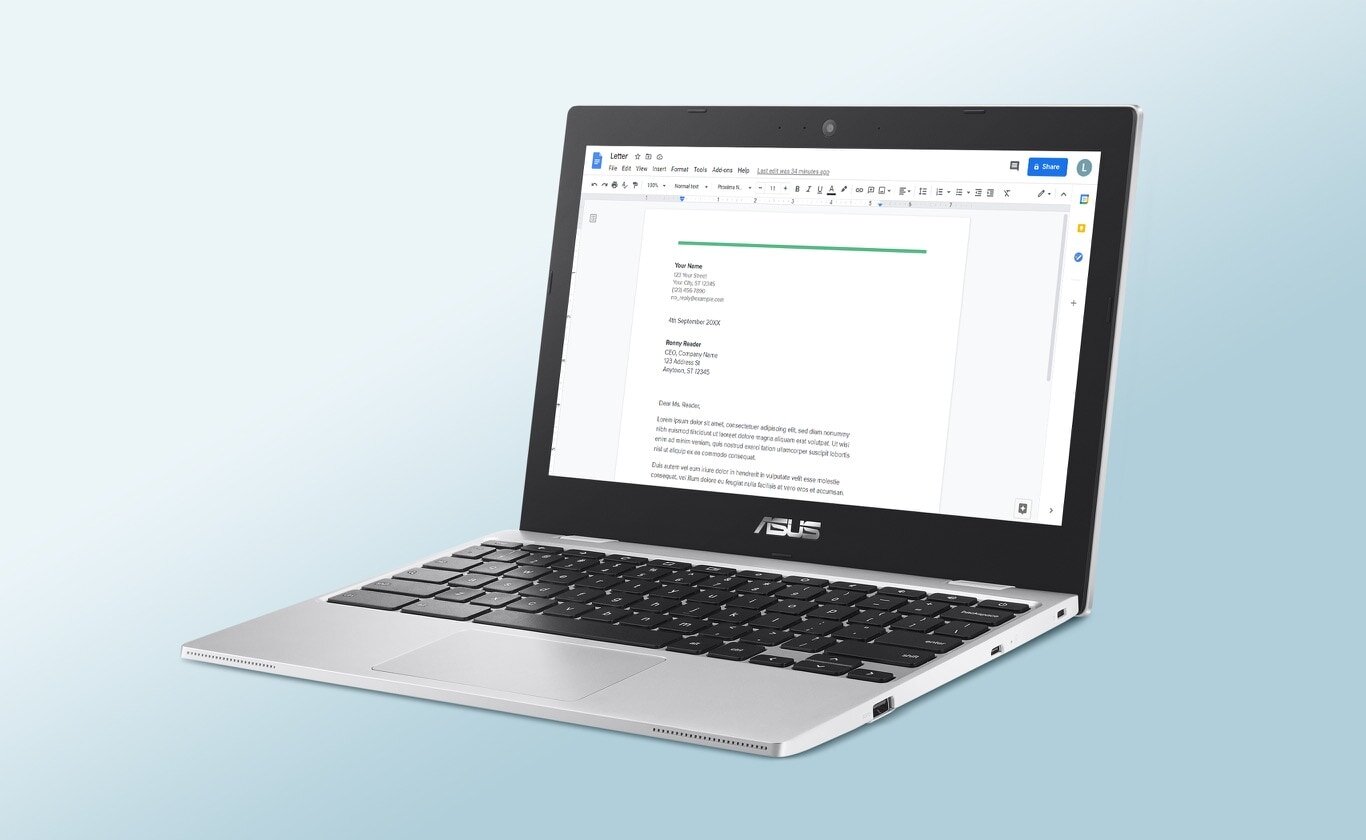Laptop ASUS Chromebook CX1 - Design