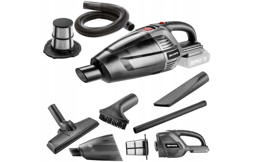 Odkurzacz reczny GRAPHITE 2w1 58G097 E+ zestaw akcesoria komplet wyposazenie