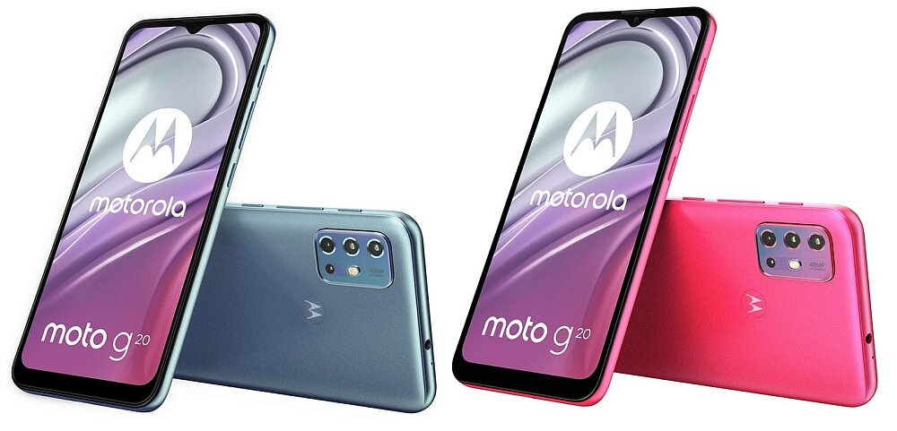 Smartfon MOTOROLA Moto G20 ekran bateria wydajność aparat sterowanie pamięć ram procesor obudowa porty ładowanie muzyka głośniki dźwięk pojemność rozdzielczość opis dane zestaw