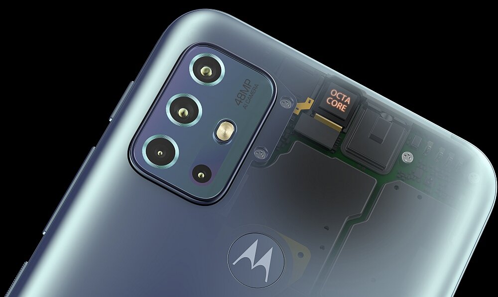 Smartfon MOTOROLA Moto G20 ekran bateria wydajność aparat sterowanie pamięć ram procesor obudowa porty ładowanie muzyka głośniki dźwięk pojemność rozdzielczość opis dane zestaw