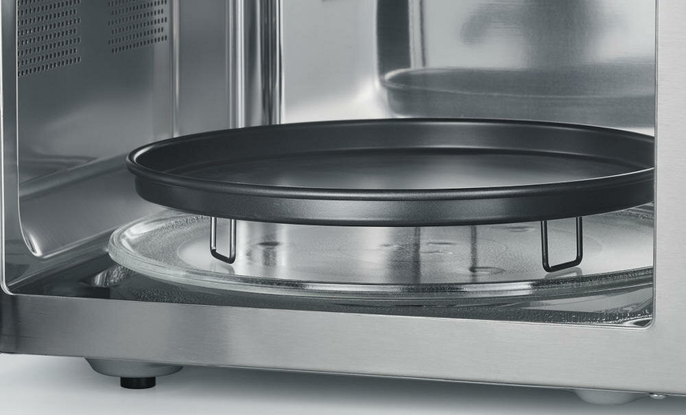 SEVERIN-MW-7755 mechanizm obrót płyta obrotowa równomierne podgrzewanie posiłki regulowana funkcja grill talerz pizza powłoka