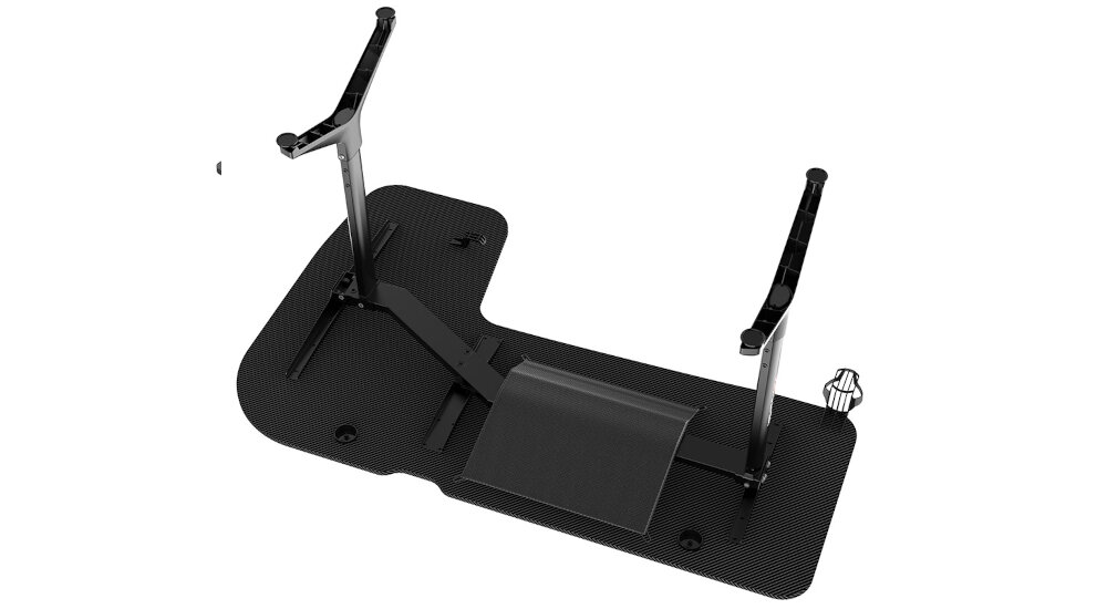Biurko PRO-GAMER D-7000 Czarny ergonomiczny kształt