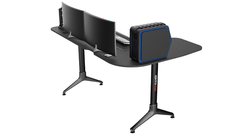 Biurko PRO-GAMER D-7000 Czarny podkładka regulacja wysokości