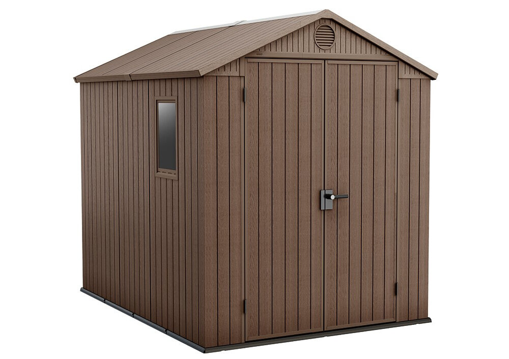 KETER domek niekorzystne warunki atmosferyczne promienie uv deszcz śnieg słońce