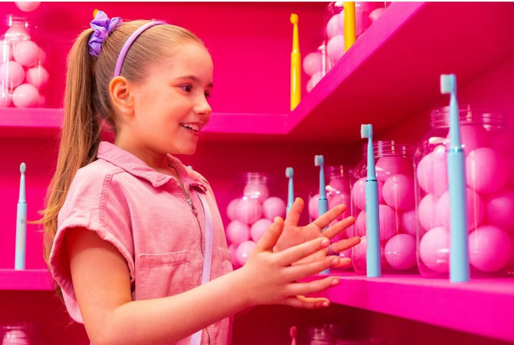 Szczoteczka soniczna VITAMMY Splash Fioletowy latwa obsluga skuteczne czyszczenie