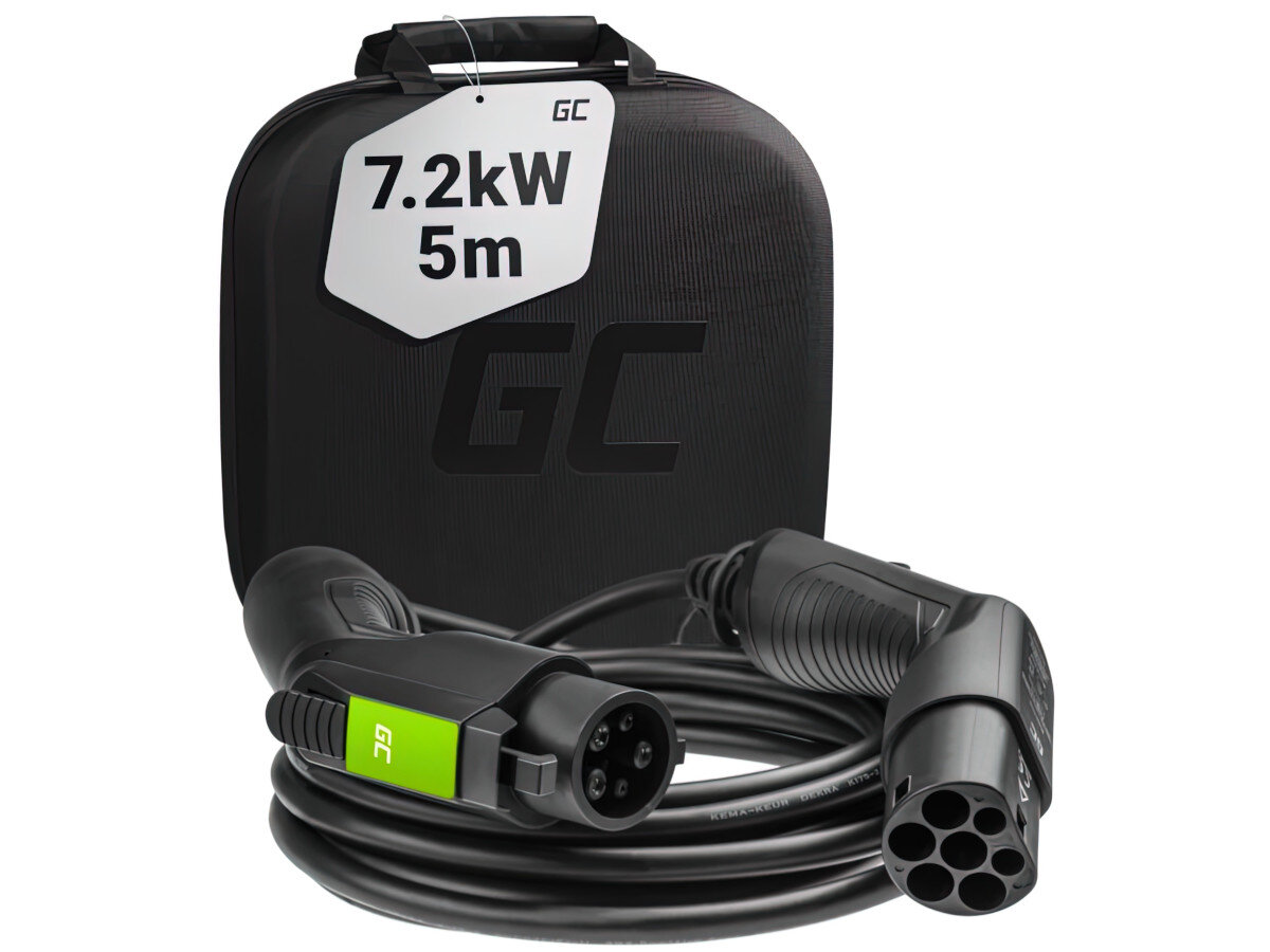 Kabel GREEN CELL GC EV20 gniazdo Typ 2 - wtyk Typ 2 zawartosc opakowania