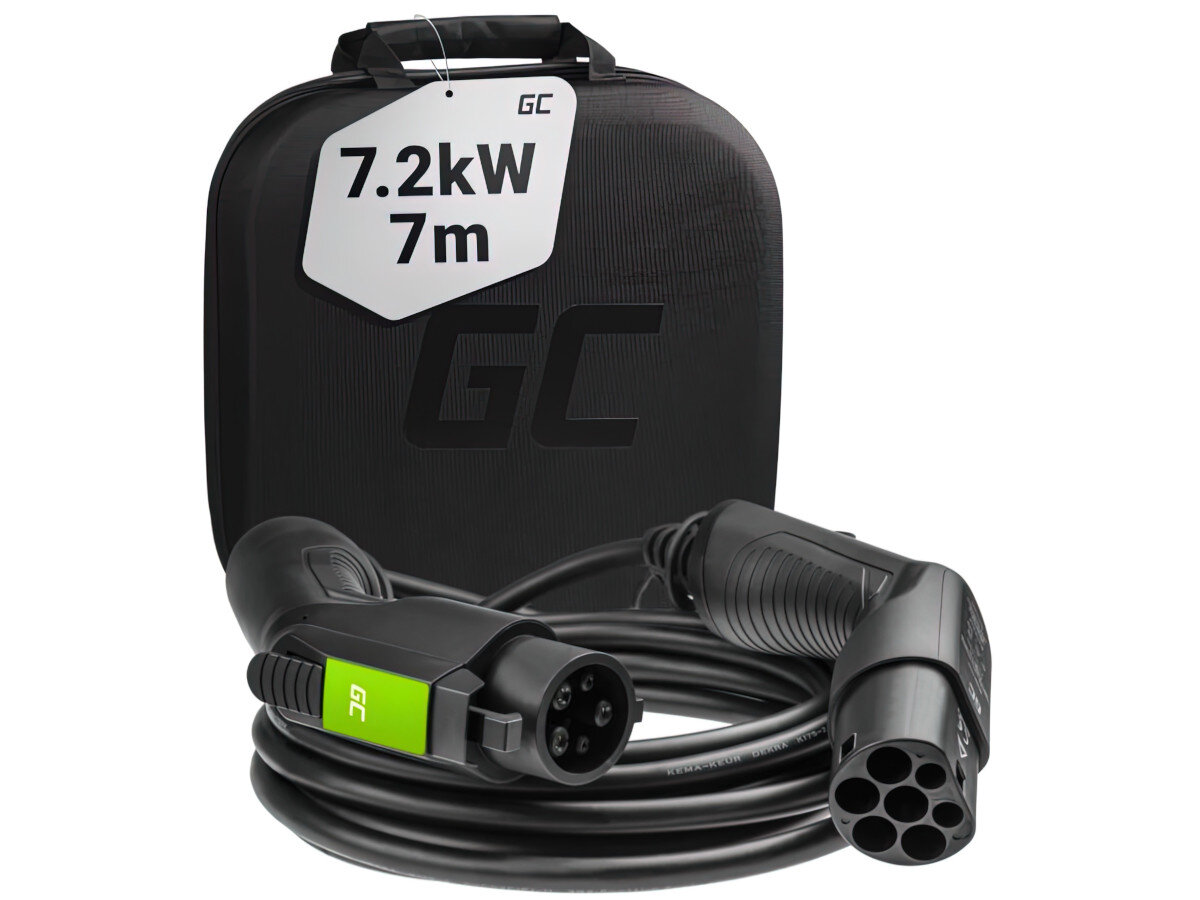 Kabel GREEN CELL GC EV21 gniazdo Typ 2 - wtyk Typ 2 zawartosc opakowania
