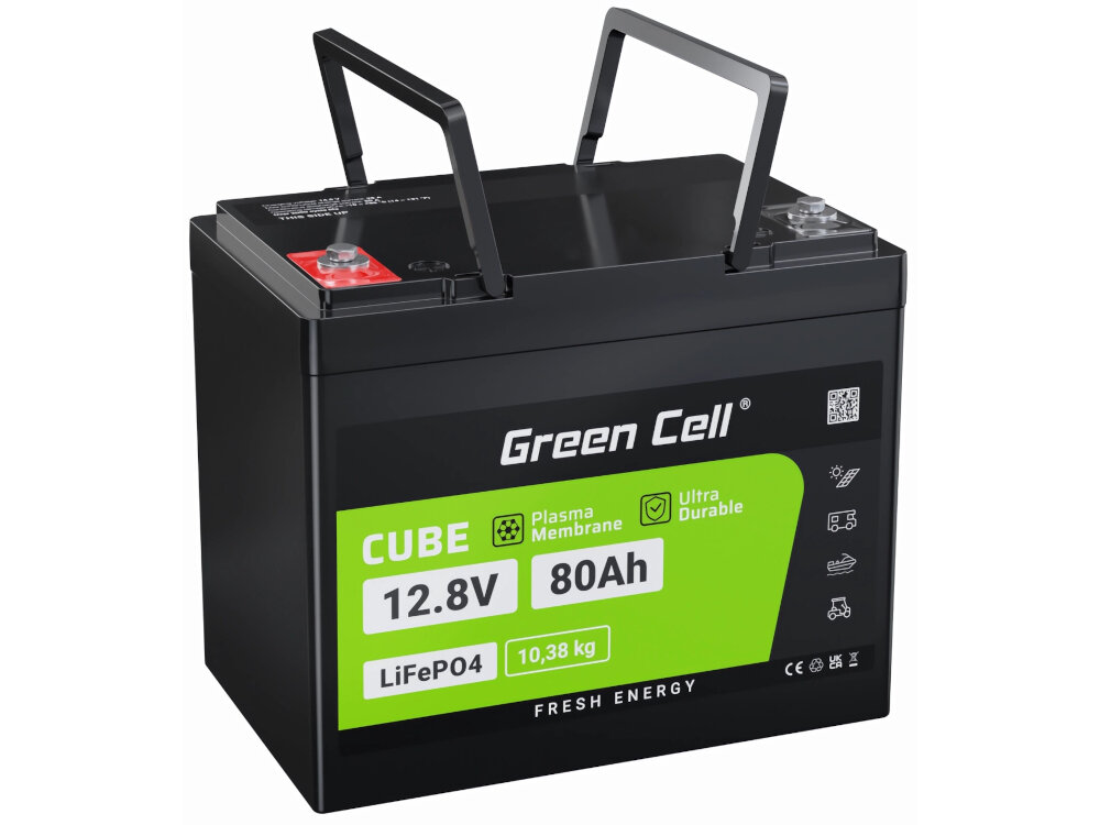 Akumulator GREEN CELL CAV12 80Ah 12.8V