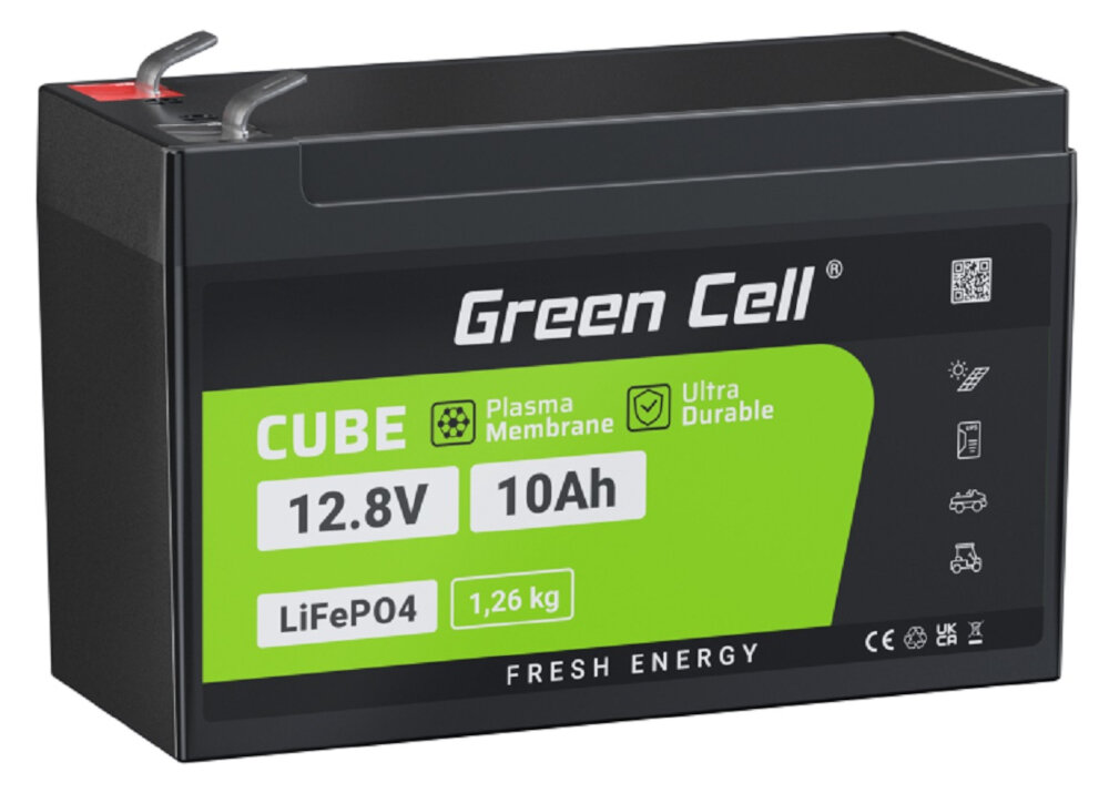 Akumulator GREEN CELL CAV10 10Ah 12.8V niezawodne wydajne zrodlo energii dlugotrwala stabilna praca
