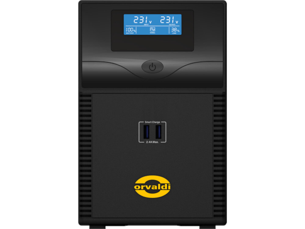Zasilacz UPS ORVALDI i1500 LCD USB działanie efektywność czas przełączania