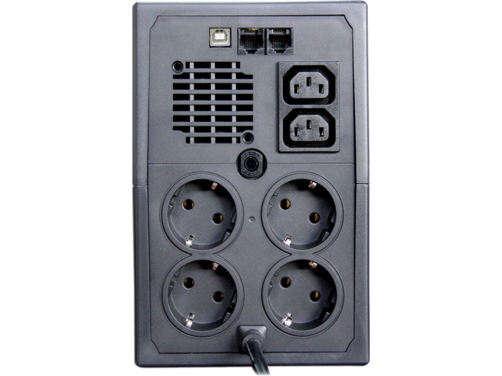 Zasilacz UPS ORVALDI i2000 LCD USB zabezpieczenia żywotność wytrzymałość jakość komponenty