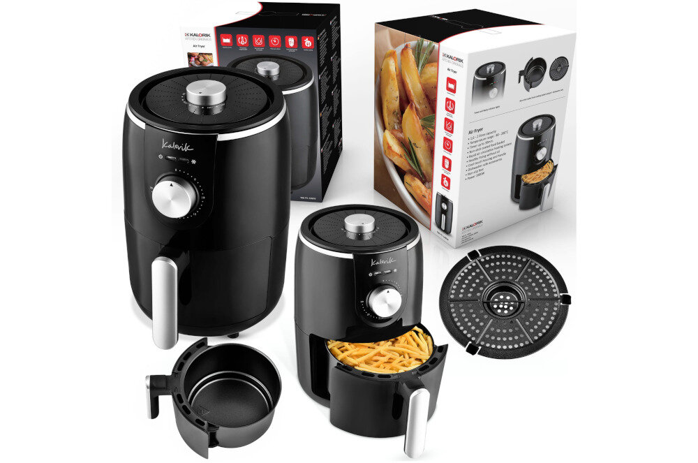 Frytkownica beztluszczowa KALORIK FTL 1500 B Air Fryer zestaw akcesoria komplet wyposazenie