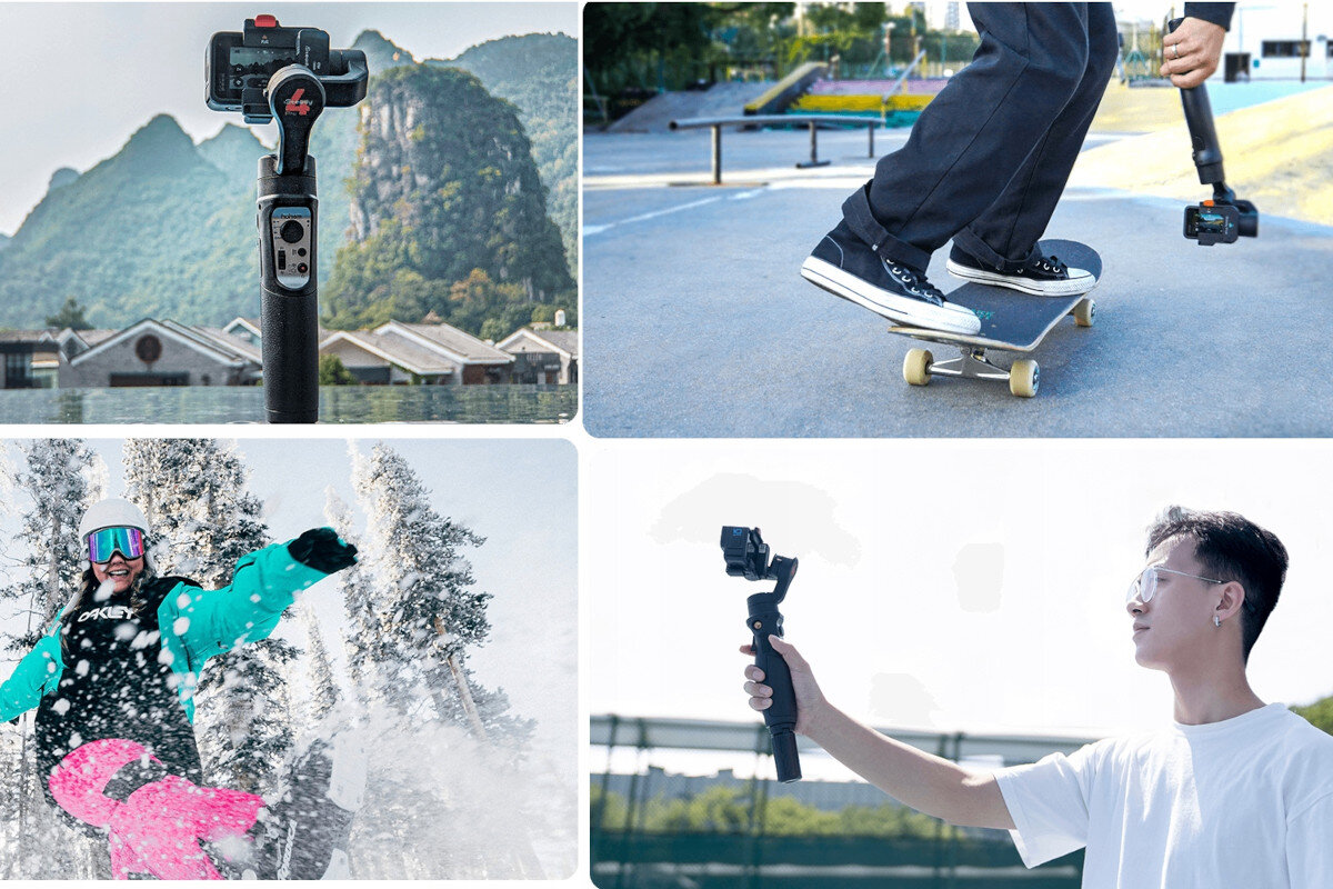 Gimbal reczny HOHEM iSteady Pro4 Czarny budowa gimbala