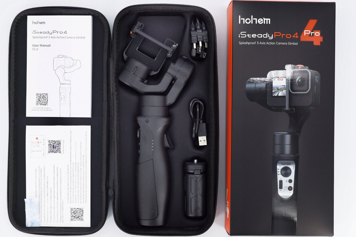 Gimbal reczny HOHEM iSteady Pro4 Czarny dzialanie