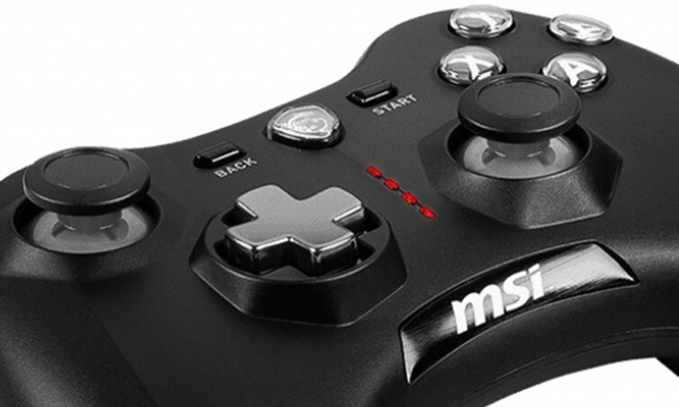 Kontroler MSI Force GC20 V2 ergonomiczne rozmieszczenie przyciskow